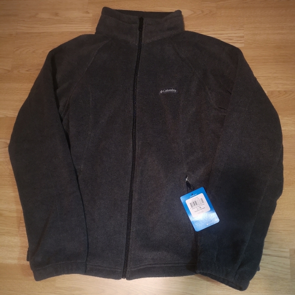 Columbia Woman's Large Zip Up Fleece Jacket